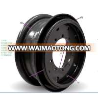 3PCS heavy truck steel rim wheel