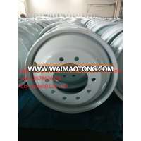 22.5*8.25 steel wheel light weight for usa canada market with high strength steel material